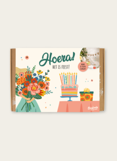 Hoera Het Is Feest Blossombs Box Met 9 Bloemzaden en DIY slinger Hoera Het Is Feest Blossombs Box Met 9 Bloemzaden en DIY slinger