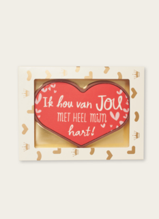 Chocolade Hart Ik Hou Van Jou