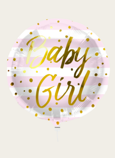 Ballon Baby Girl Roze Goud