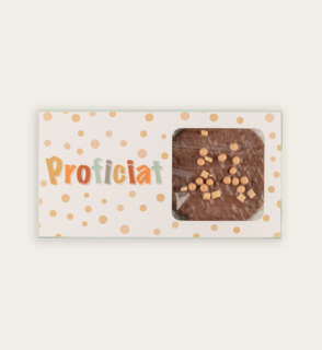 Proficiat Stroopwafels Melk Zeezout Fudge 4 stuks