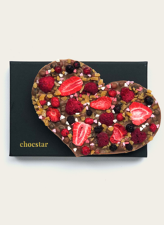 Chocstar Chocolade Hart Bosvruchten