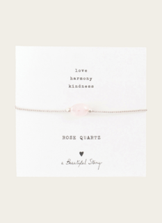 A Beautiful Story Love Armband Rozenkwarts