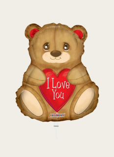 Ballon Beertje I Love You Multi