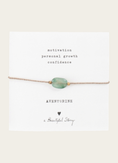 A Beautiful Story Armband Aventurijn