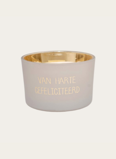 My Flame Geurkaars Van Harte Gefeliciteerd