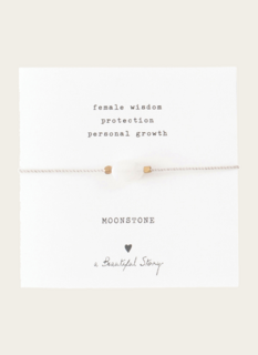A Beautiful Story Female wisdom Armband Maansteen