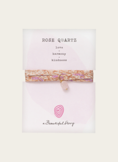 A Beautiful Story Liefde Rozenkwarts Armbandje