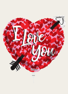 Ballon I Love You Hart Multi