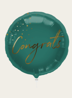 Ballon Congrats Groen